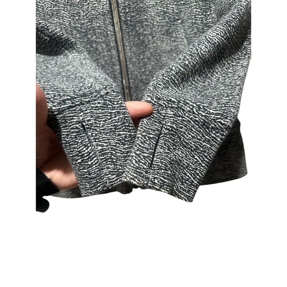 Lululemon Scuba Hoodie Y2K Womens 4 Gray Luminesce Splatter Embroidered Logo - Picture 9 of 16